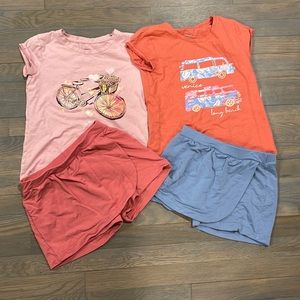 VGUC Garnett hill girls size L (8-10) 2 complete outfits 4 pieces